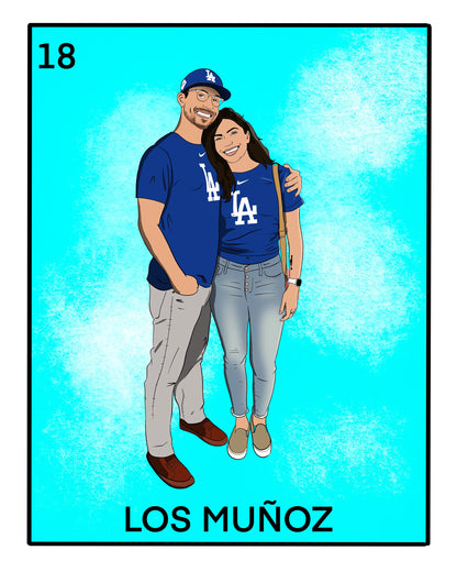 Custom Loteria Portrait From Photo