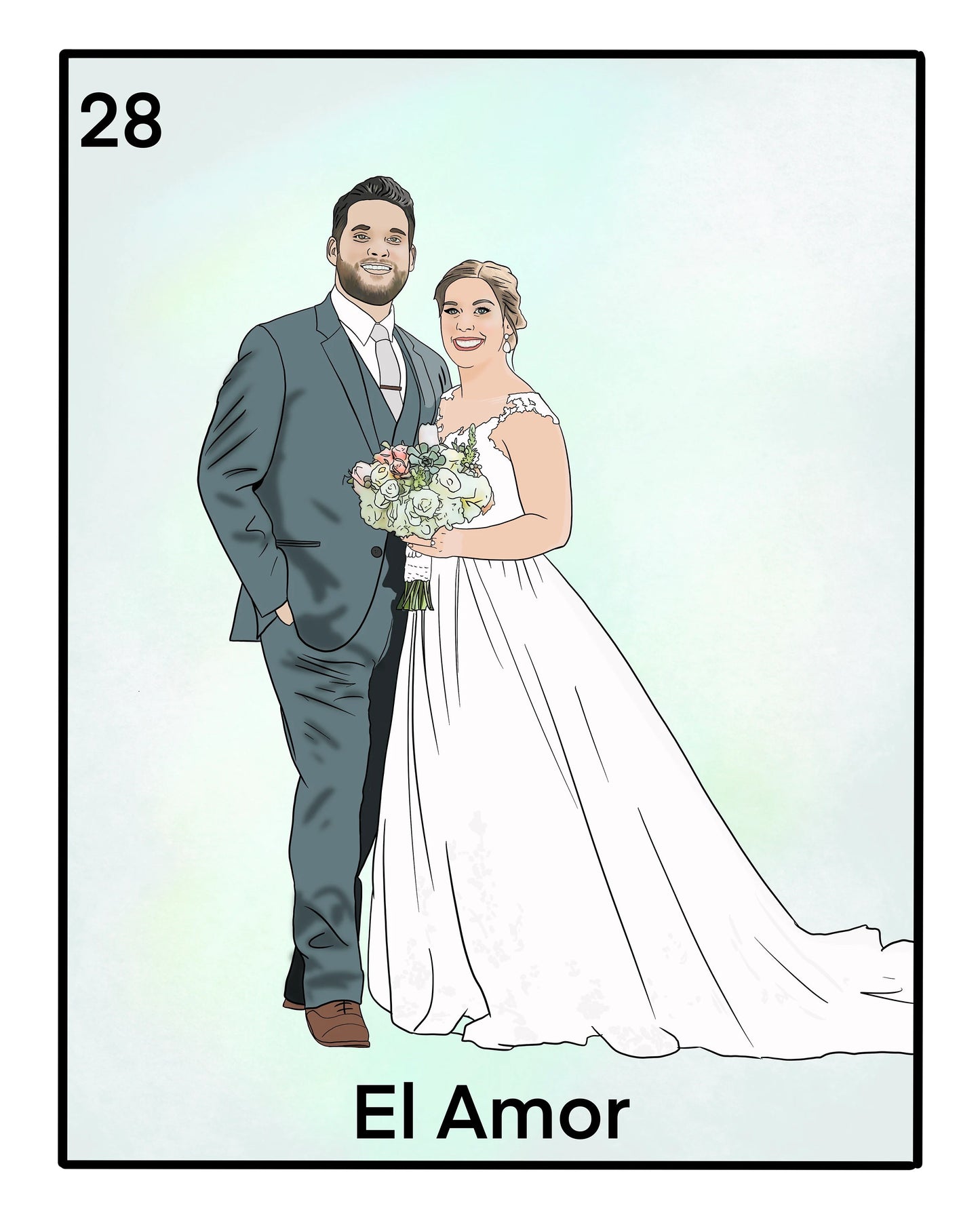 Custom Loteria Portrait From Photo